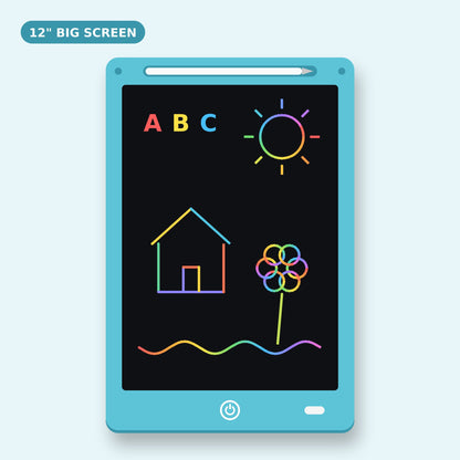 Big 12 inch LCD drawing pad, blue