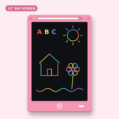 Big 12 inch LCD drawing pad, pink