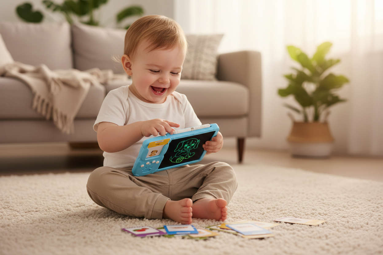 Niño feliz con TinyTalks