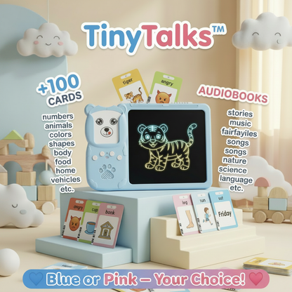 TinyTalks Blue or Pink banner